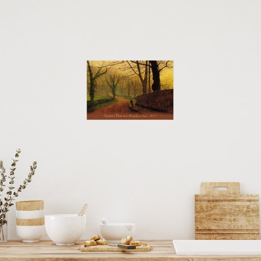 Atkinson Grimshaw Stapleton Park 1877 CC0046 Poster (Keuken)