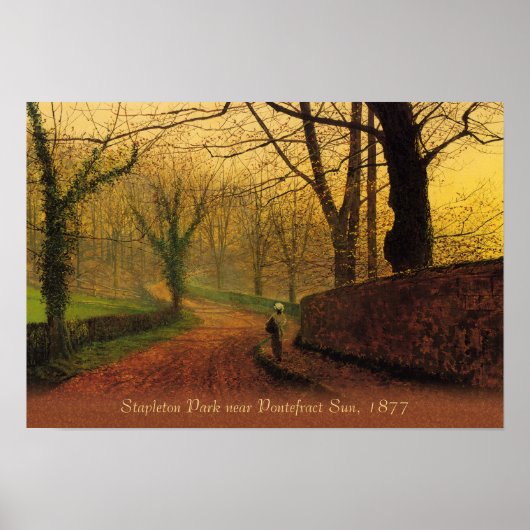 Atkinson Grimshaw Stapleton Park 1877 CC0046 Poster (Voorkant)