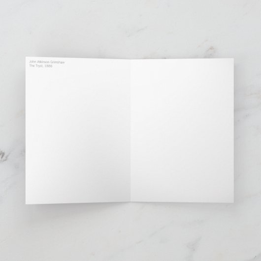 Atkinson Grimshaw Tryst CC0610 Wenskaart Kaart (Binnen)