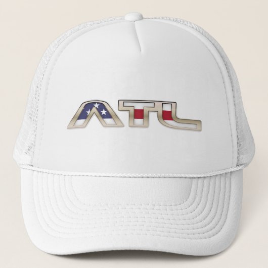 ATL Amerikaanse vlag - hoed Trucker Pet (Voorkant)