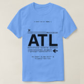 ATL Atlanta International Airport Call Letters T-shirt (Design voorkant)