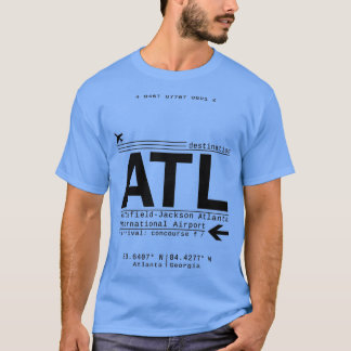 ATL Atlanta International Airport Call Letters T-shirt