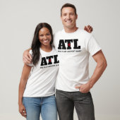 ATL-ontwerp in zwart en vet T-shirt (Unisex)