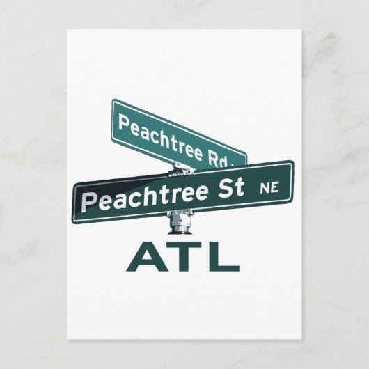 ATL Peachtree Signs Briefkaart (Voorkant)