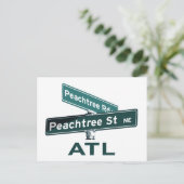 ATL Peachtree Signs Briefkaart (Staand voorkant)