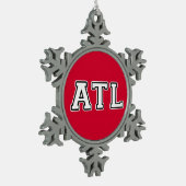 ATL TIN SNEEUWVLOK ORNAMENT (Links)
