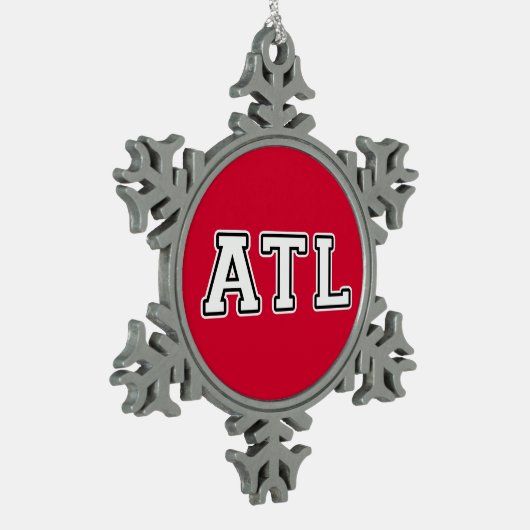 ATL TIN SNEEUWVLOK ORNAMENT (Links)