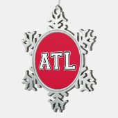 ATL TIN SNEEUWVLOK ORNAMENT (Rechts)