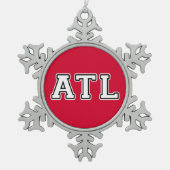 ATL TIN SNEEUWVLOK ORNAMENT (Voorkant)