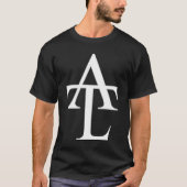 ATL White Logo Black T-shirt (Voorkant)