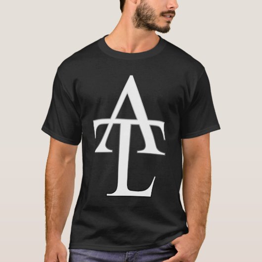 ATL White Logo Black T-shirt (Voorkant)