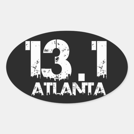 Atlanta 13.1 halve marathon Sticker (Voorkant)