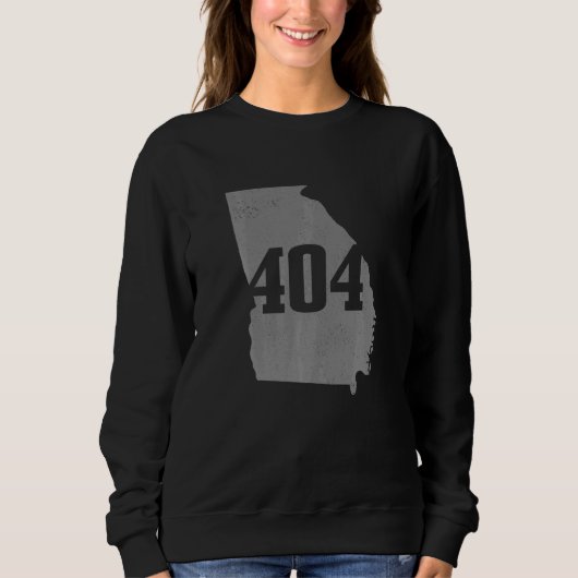 Atlanta 404 Area Code Atl Georgia Map State Pride Trui (Voorkant)