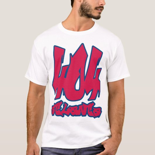 Atlanta 404 Area Code Shirt - Braves Colors (Voorkant)