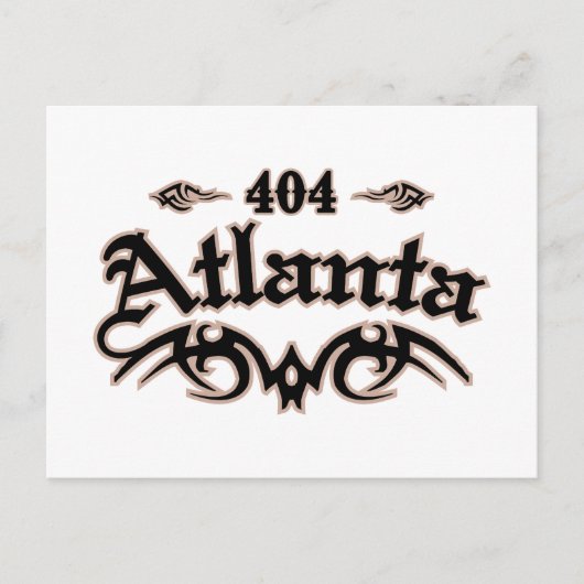 Atlanta 404 briefkaart (Voorkant)