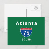 Atlanta 75 briefkaart (Voorkant / Achterkant)