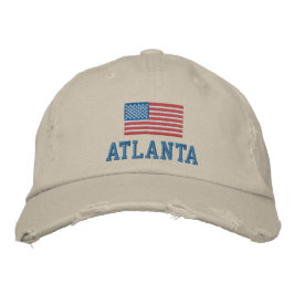 Atlanta American Flag Baseball Pet