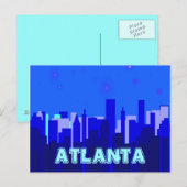Atlanta ansichtkaart briefkaart (Voorkant / Achterkant)