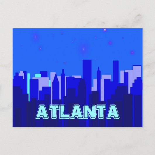 Atlanta ansichtkaart briefkaart (Voorkant)