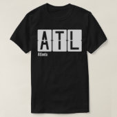 Atlanta ATL Airport Code T-shirt (Design voorkant)