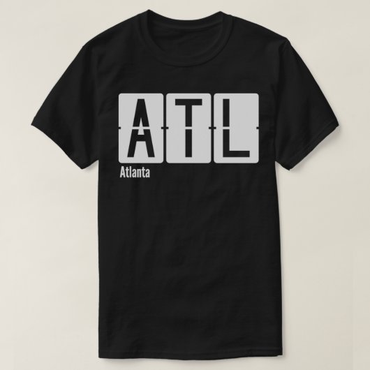 Atlanta ATL Airport Code T-shirt (Design voorkant)