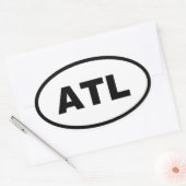 Atlanta ATL Ovale Sticker (Envelop)