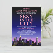 Atlanta Bachelorette Movie Poster Party Kaart (Staand voorkant)