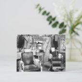 Atlanta Barber Shop, 1936 Briefkaart (Staand voorkant)