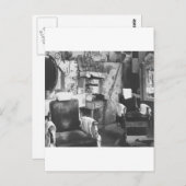 Atlanta Barber Shop, jaren '30 Briefkaart (Voorkant / Achterkant)