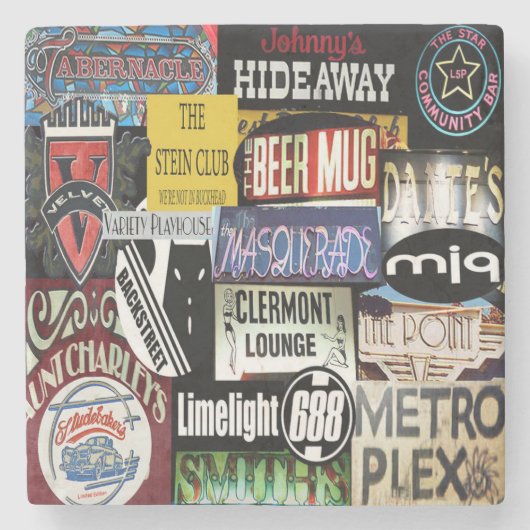 Atlanta Bars, Atlanta Bars Stenen Onderzetter (Voorkant)