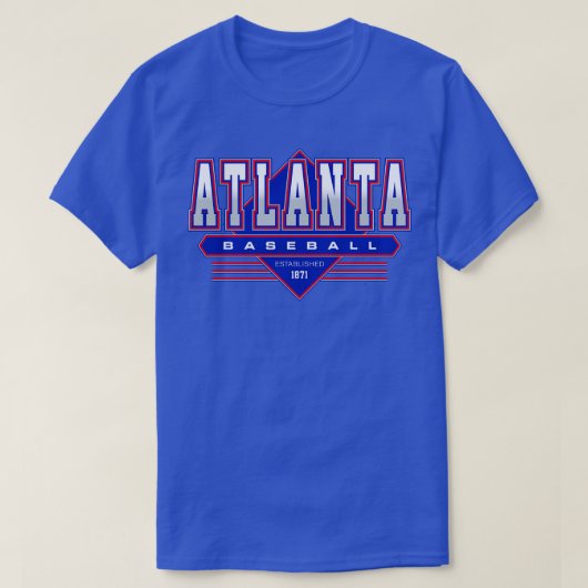 Atlanta Baseball Retro  Braves Geïnspireerd 90s T-shirt (Design voorkant)