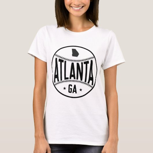Atlanta Baseball Thema T-shirt (Voorkant)