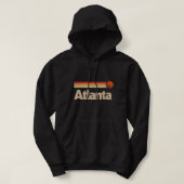 Atlanta Basketball B-Ball City Georgia Retro Atlan Hoodie (Design voorkant)