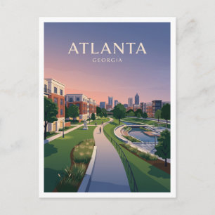 Atlanta BeltLine bij Historic Fourth Ward Park Briefkaart