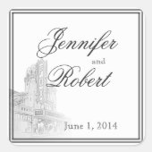 Atlanta bestemming bruiloft envelop zegel (Voorkant)