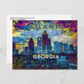 Atlanta, bezoek Georgia... Briefkaart (Voorkant / Achterkant)