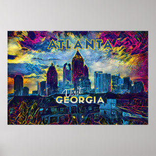 Atlanta, bezoek Georgia... Poster