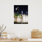 Atlanta bij nacht poster (Keuken)