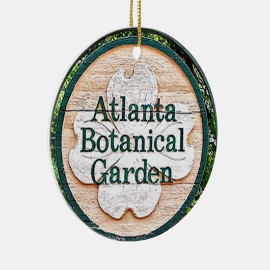 Atlanta Botanical Garden-kerstversiering Keramisch Ornament (Rechts)