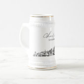 Atlanta Bridal Party Gift Skyline gepersonaliseerd Bierpul (Voorkant links)