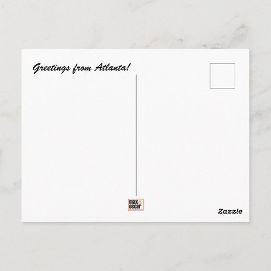 Atlanta Briefkaart (Achterkant)