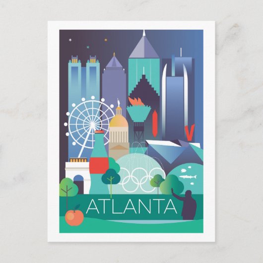 Atlanta Briefkaart (Voorkant)