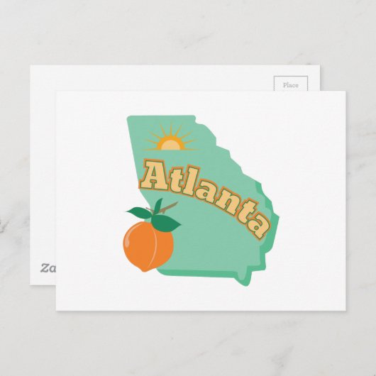 Atlanta Briefkaart (Voorkant / Achterkant)