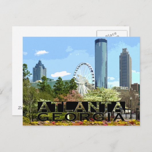 Atlanta Briefkaart (Voorkant / Achterkant)