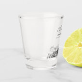 Atlanta bruiloft gunst gepersonaliseerde proost shot glas (Links)