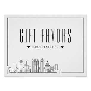 Atlanta bruiloft Jouw tekst bruiloft Poster