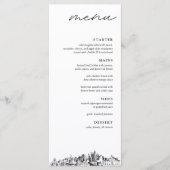 Atlanta Bruiloft Receptie Diner Menu (Voorkant)
