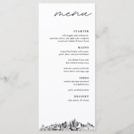 Atlanta Bruiloft Receptie Diner Menu