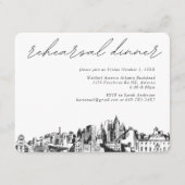 Atlanta bruiloft repetitie uitnodigen behuizing Ka Informatiekaartje (Voorkant)