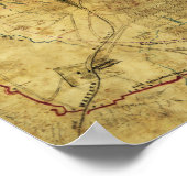 Atlanta-campagne - Panoramische kaart 2 voor de bu Poster (Hoek)